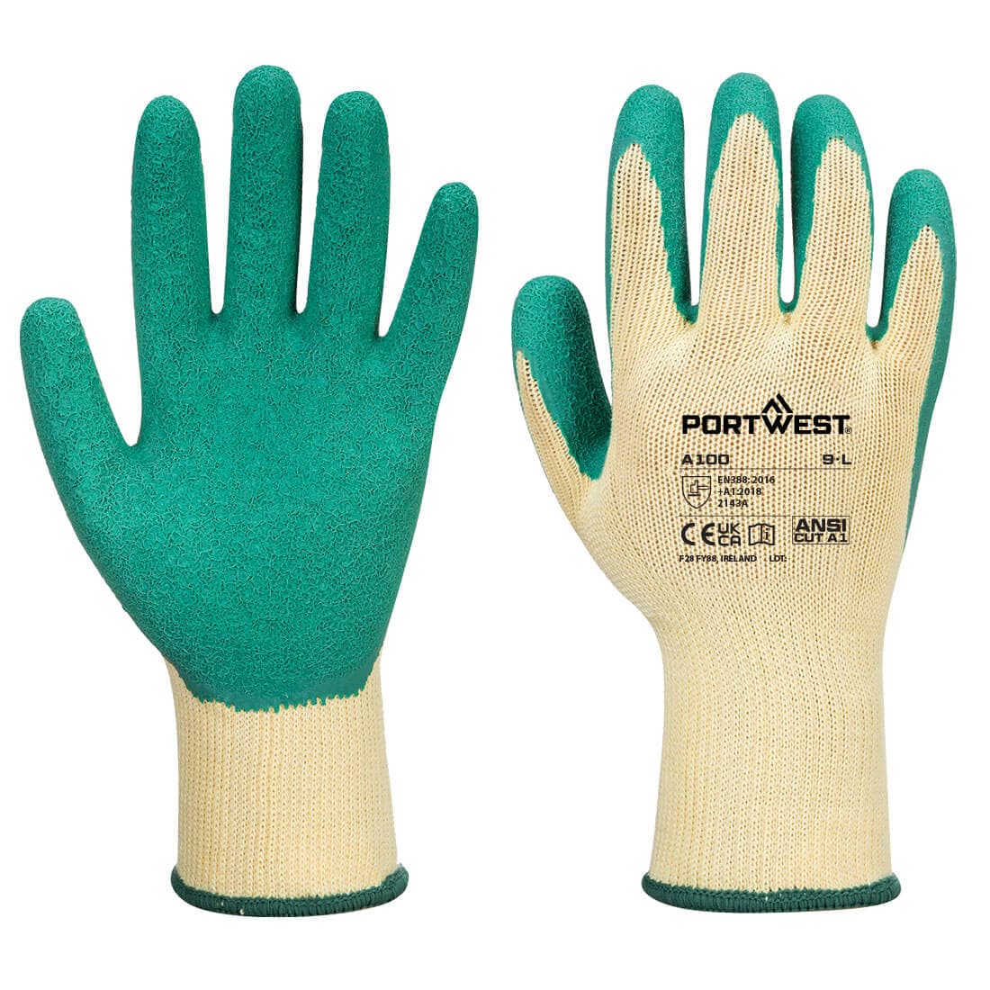 Portwest Grip Glove - Latex (Green)