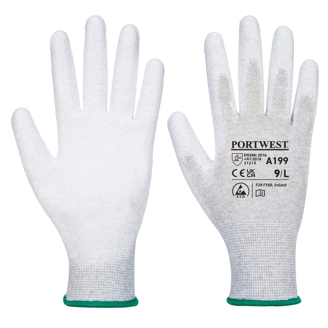 Portwest Antistatic PU Palm Glove (Grey)