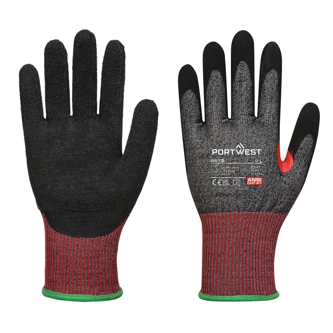 Portwest CS Cut F13 Nitrile Glove (Black/Black)
