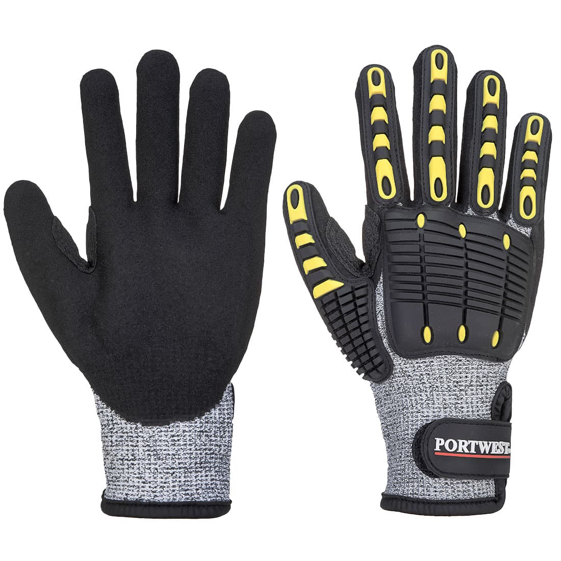 Portwest Anti Impact Cut Resistant Glove (Grey/Black)