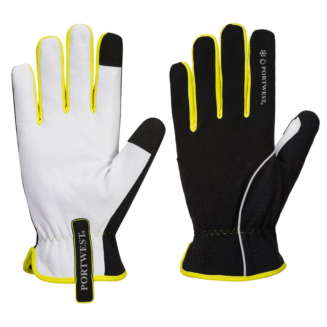 Portwest PW3 Winter Glove (Black/Yellow)