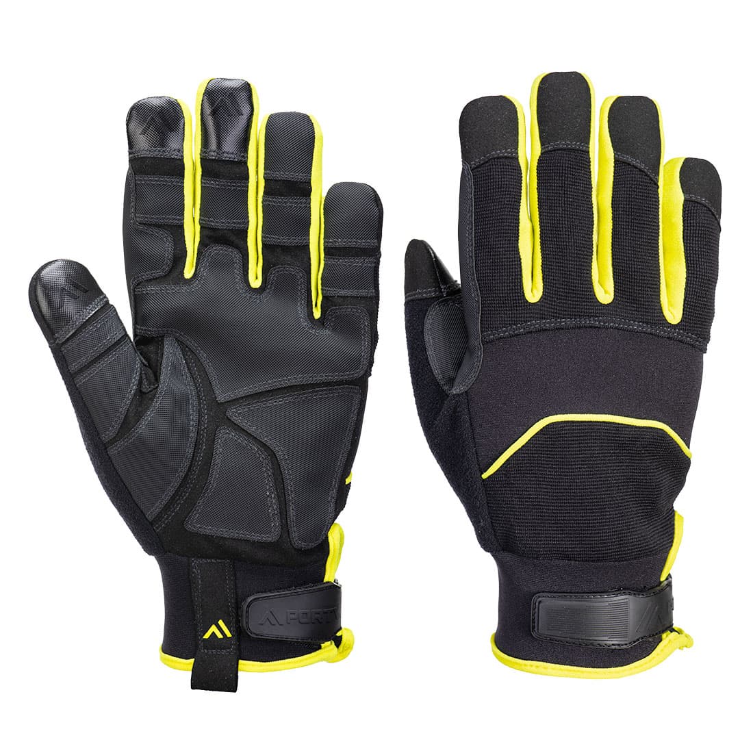 Portwest Needle Resistant Glove (Black/Yellow)