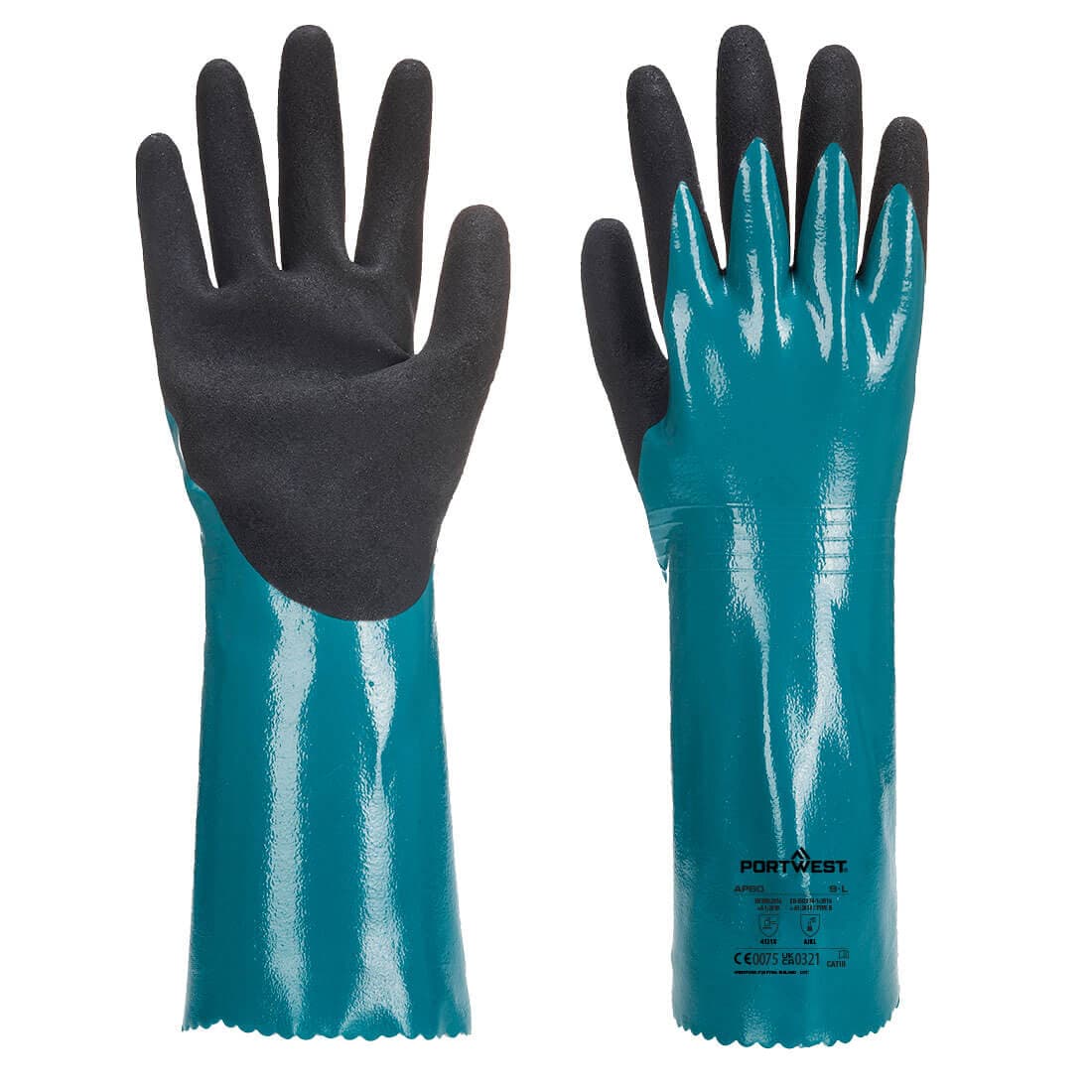 Portwest Sandy Grip Lite Gauntlet (Blue/Black)