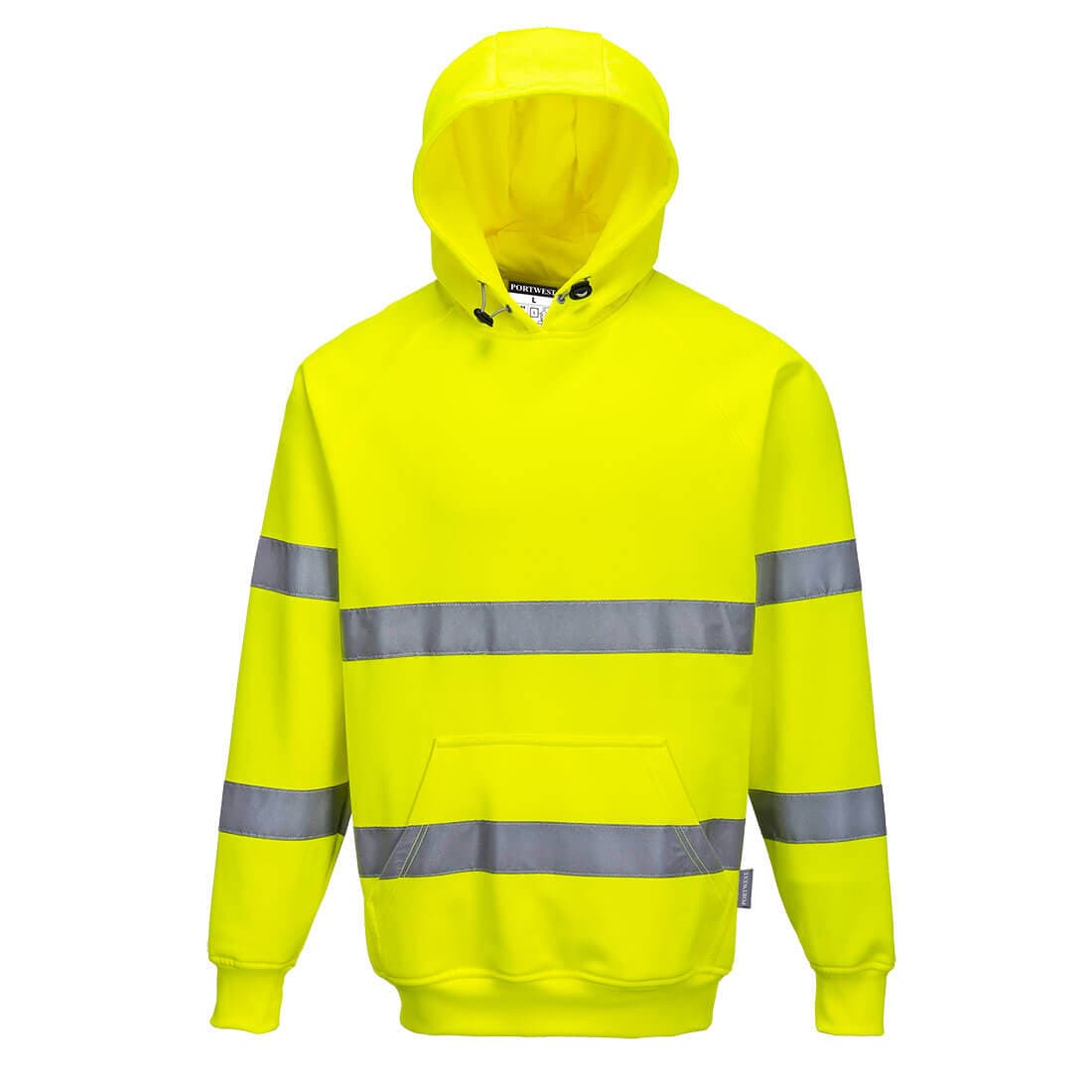 Portwest Brush Fleece Hoodie With Tape (Yellow)