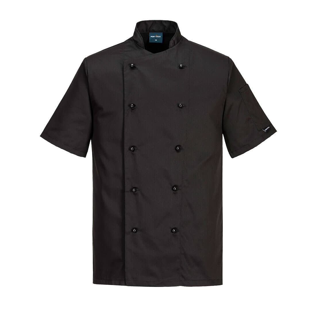 Portwest Chef's Kent Jacket S/S (Black)