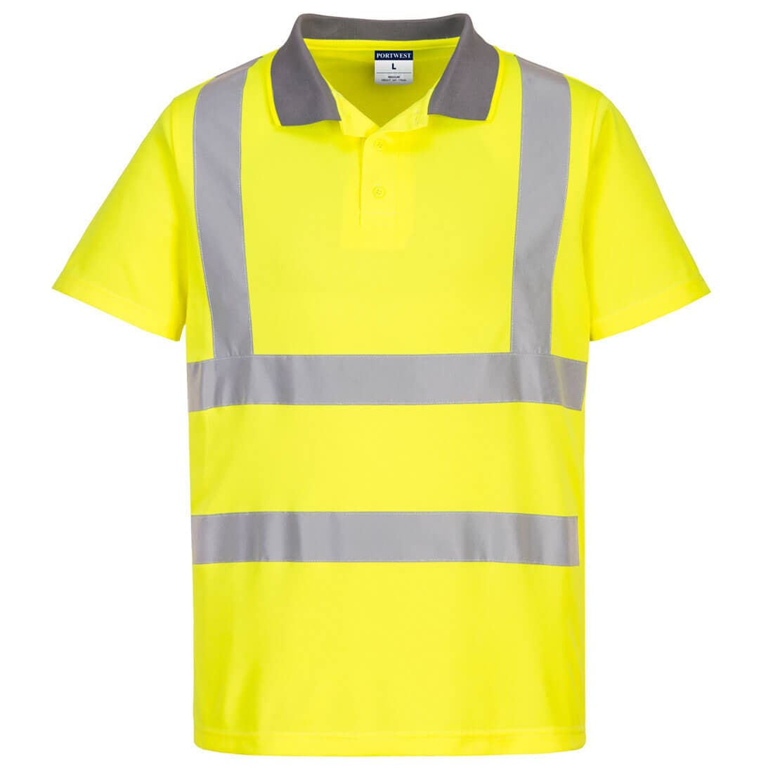 Portwest Eco Hi-Vis Polo Shirt S/S (6 Pack) (Yellow)