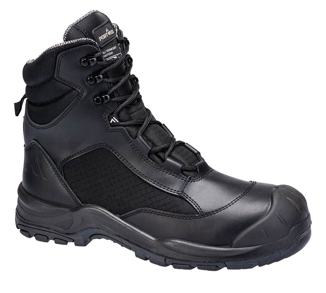 Portwest Patrol Occupational Safety Boot O7S SR FO SC HRO Black (Black)