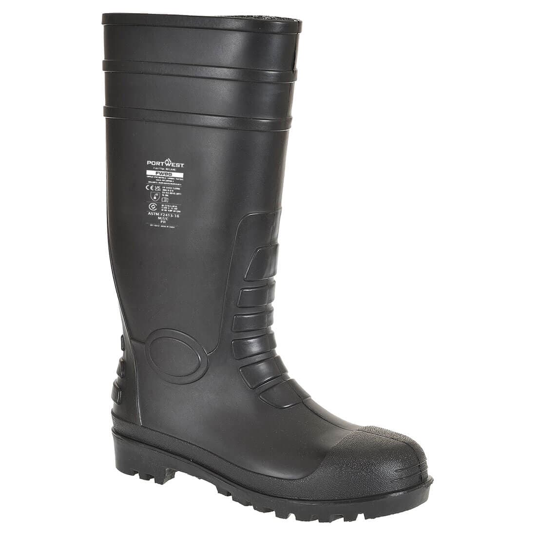 Portwest Total Safety Gumboot S5 FO SR (Black)