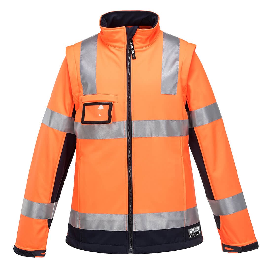 Portwest Huski Kimberley Hi-Vis 2-in-1 Contrast Softshell 3L (Orange)