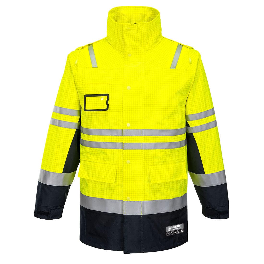 Portwest Huski FR Class D/N Fire Jacket (Yellow/Navy)