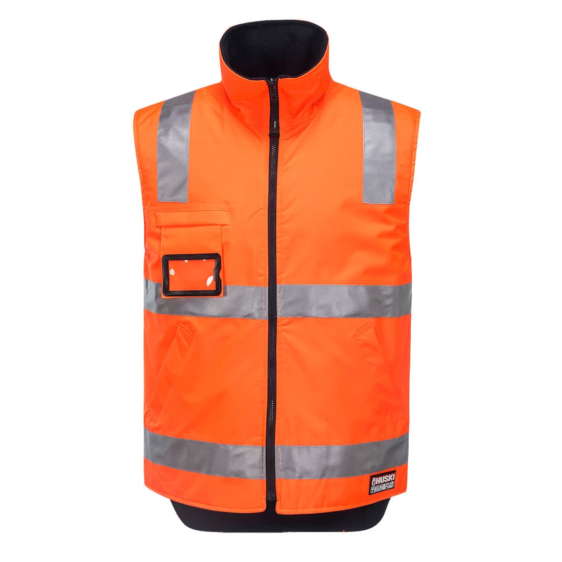 Portwest Huski Hi-Vis Reversible Vest  (Orange)