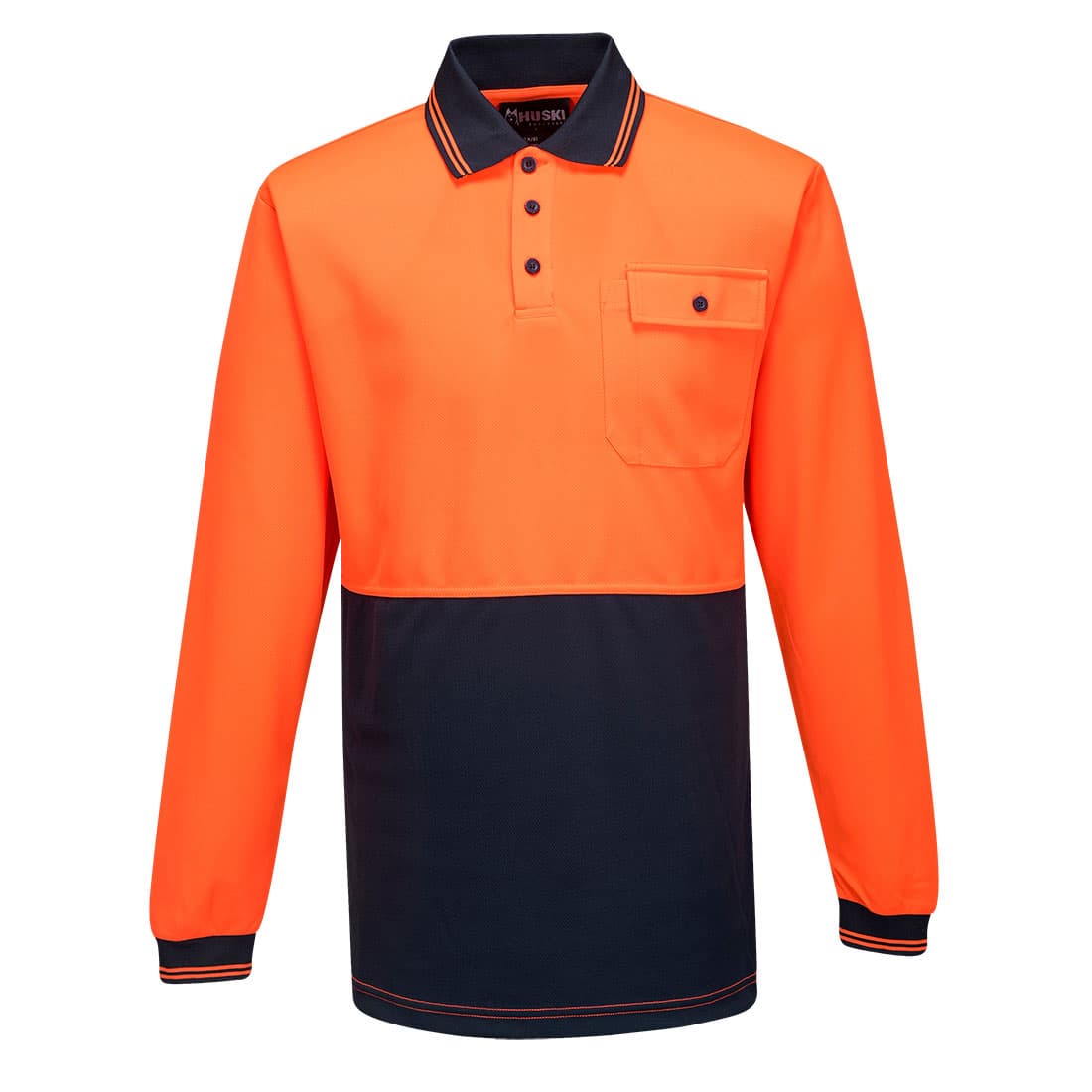 Portwest Driver Long Sleeve (Orange/Navy)