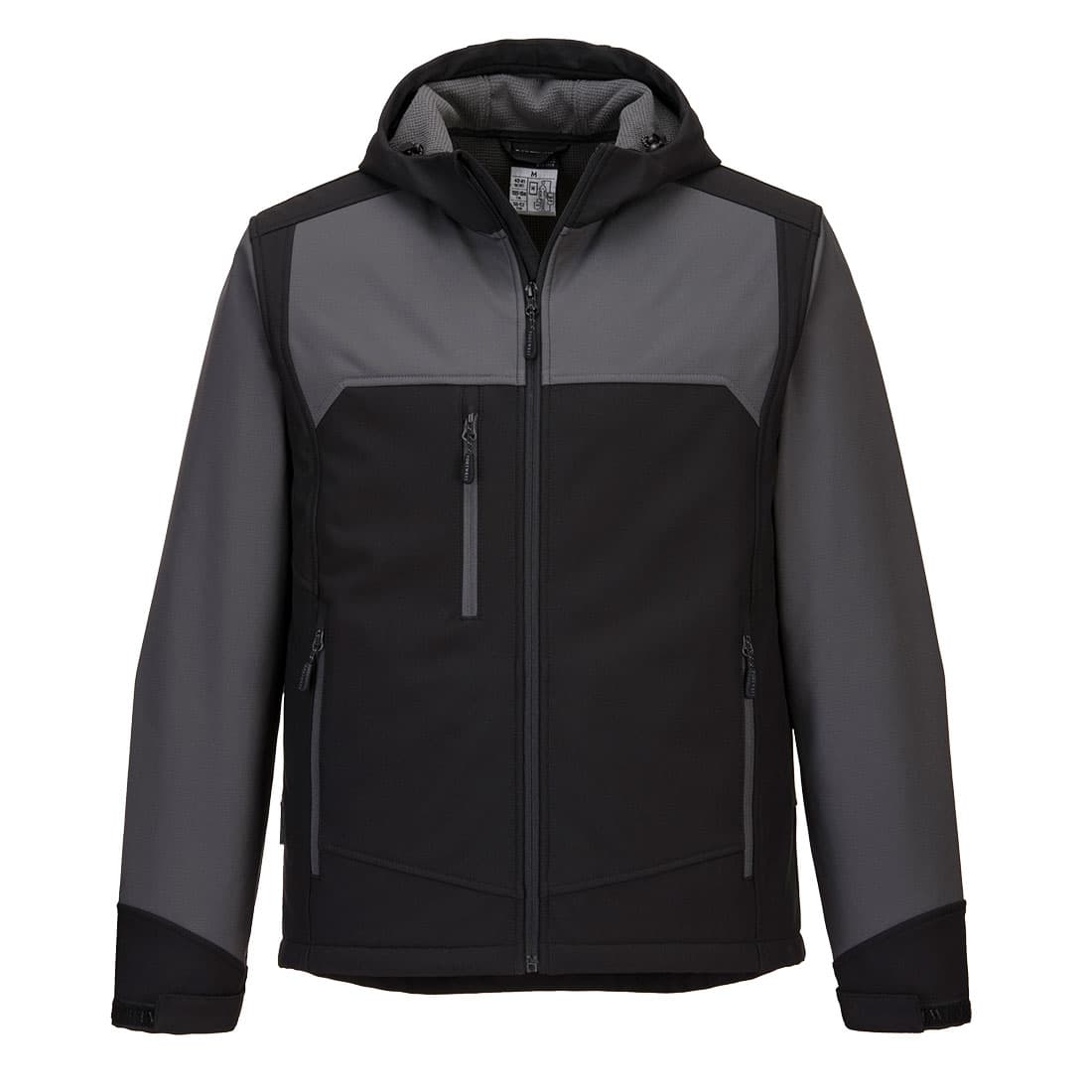 Portwest KX3 Hooded Softshell (3L) (Black/Grey)