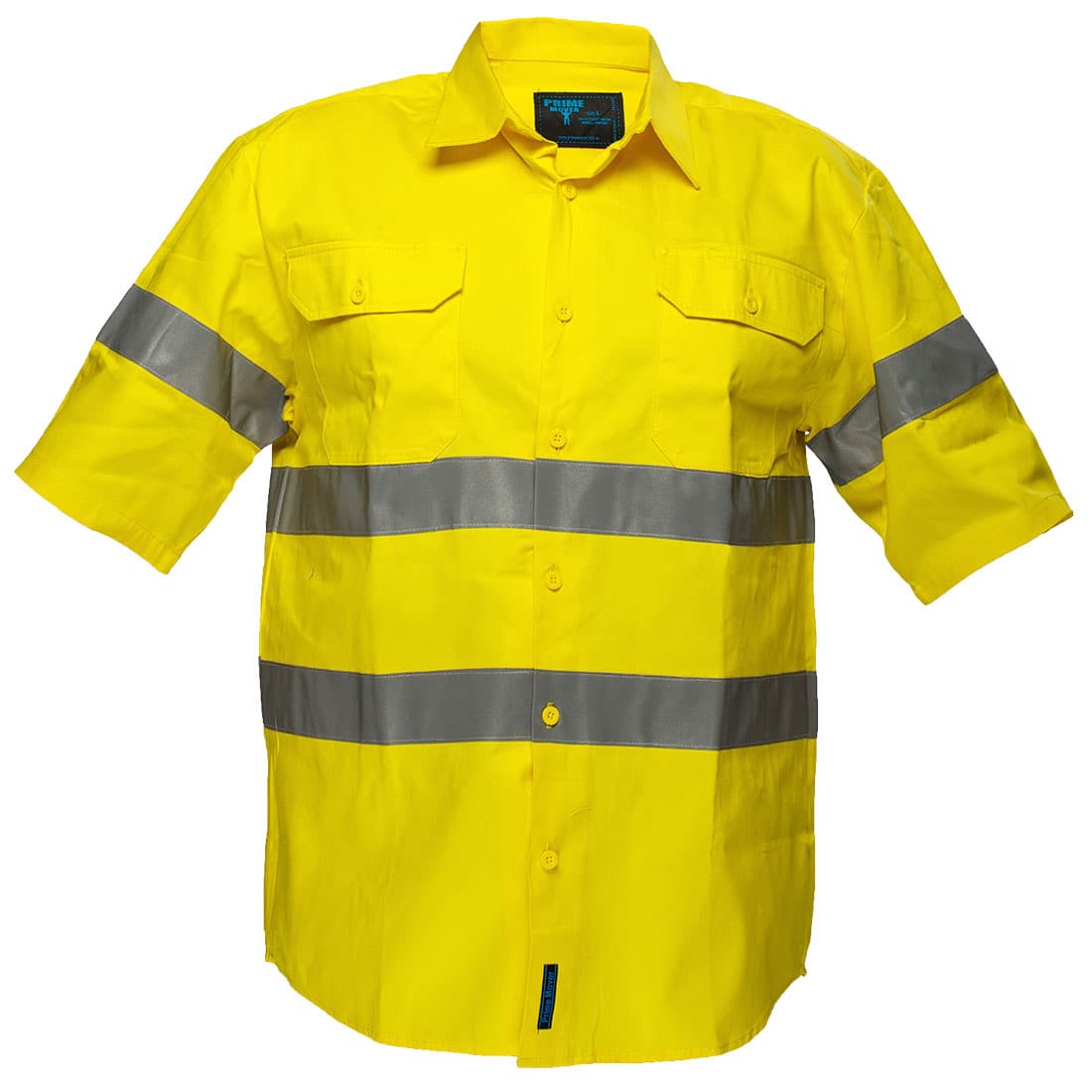 Portwest Hi-Vis Regular Weight Short Sleeve Shirt with Tape (Yellow)