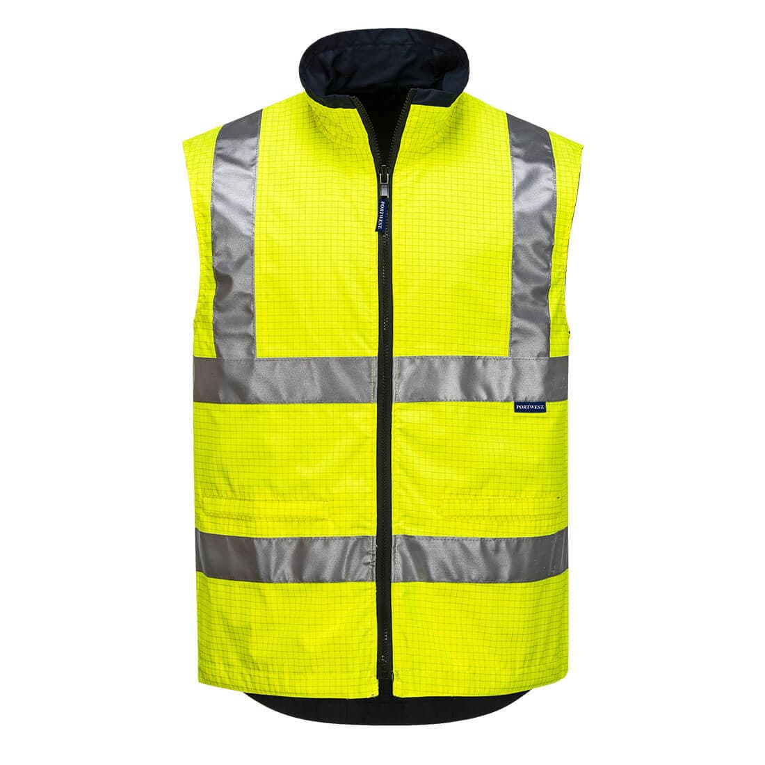 Portwest Mackay Hi-Vis Anti-Static Reversible Vest  (Yellow)