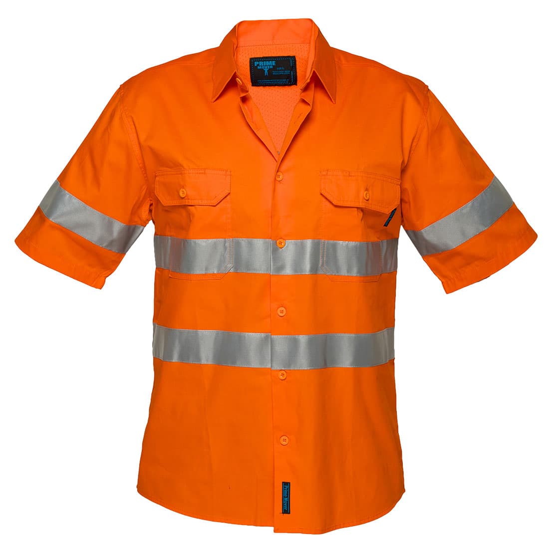 Portwest Hi-Vis Lightweight Short Sleeve Shirt with Tape (Orange)