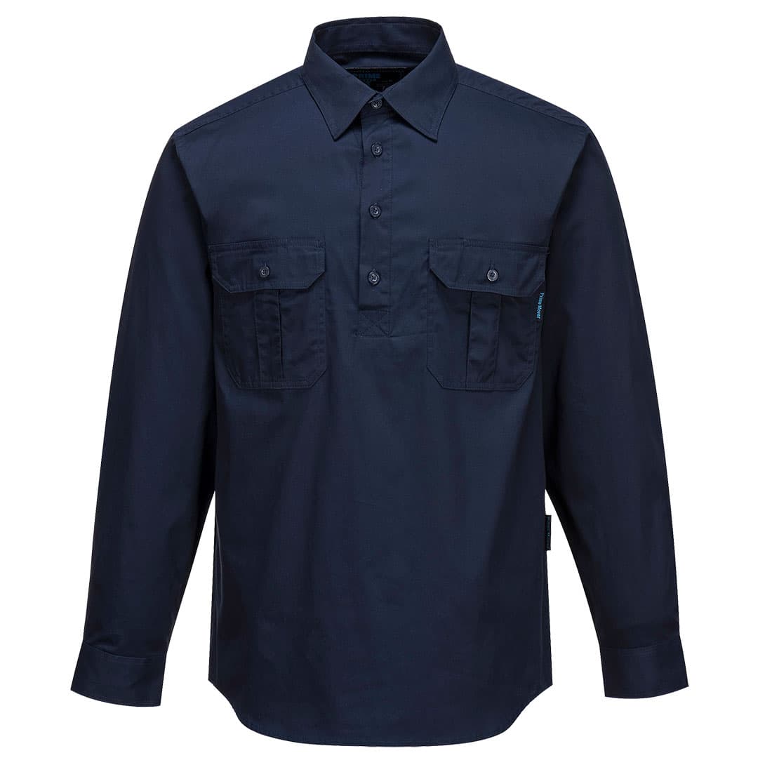 Portwest Adelaide Shirt, Long Sleeve, Light Weight (Navy)