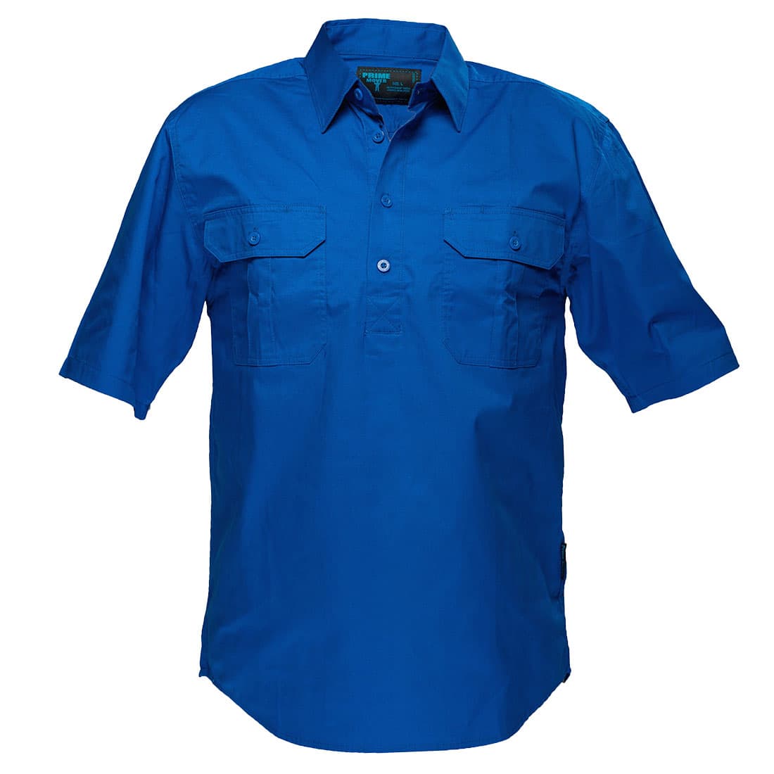 Portwest Adelaide Shirt, Short Sleeve, Light Weight, Fully Buttoned (Cobalt Blue)