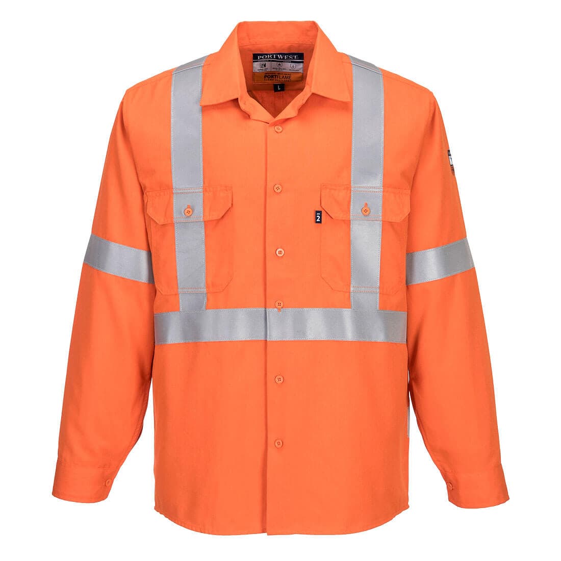 Portwest Portflame FR Class D/N X Back Shirt (Orange)