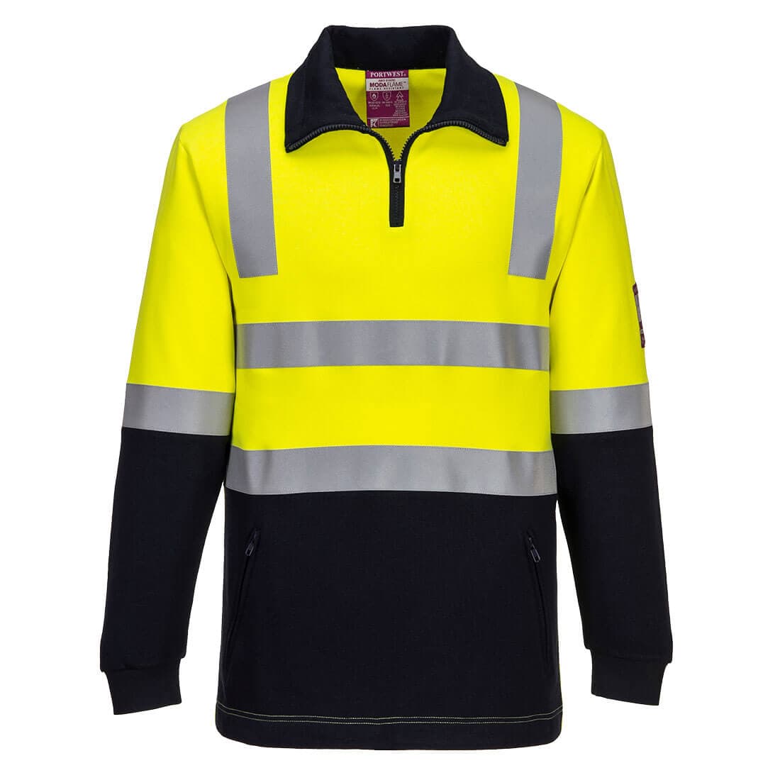 Portwest Modaflame FR Class D/N Brushed Fleece (Yellow/Navy)