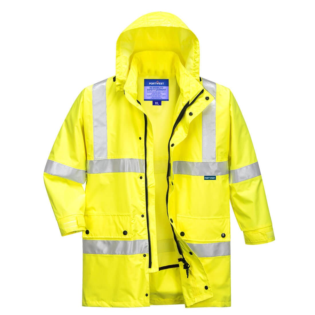 Portwest Argyle Hi-Vis Rain Traffic Jacket  (Yellow)