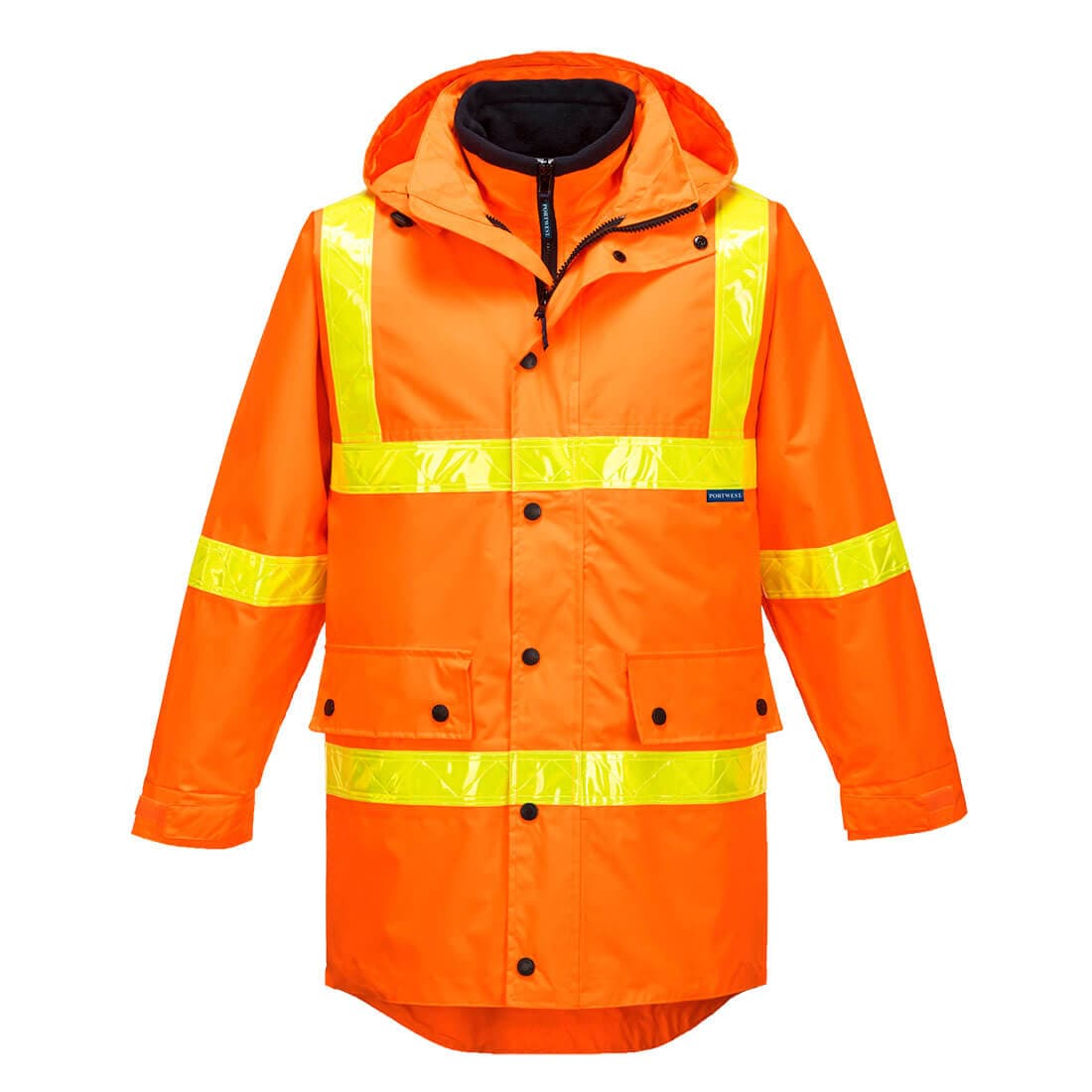 Portwest Squizzy Hi-Vis Roads 4-in-1 Jacket (Orange)