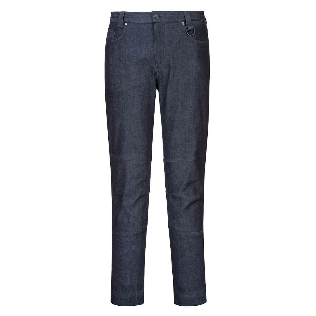 Portwest KX3 Denim Stretch Slim Fit Work Pants (Indigo)