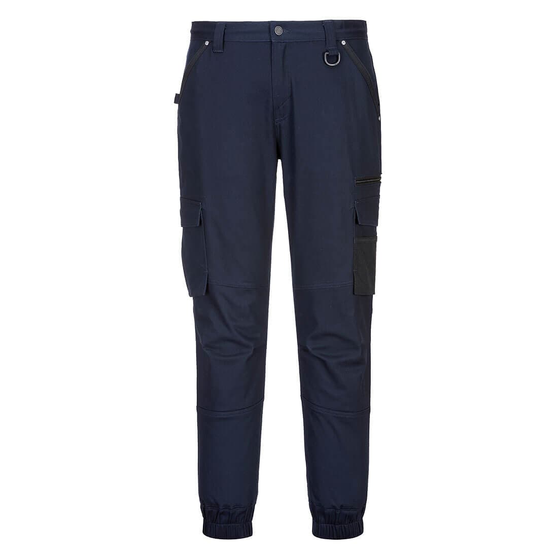 Portwest KX3 Stretch Slim Fit Cuffed Work Pants (Dark Navy)