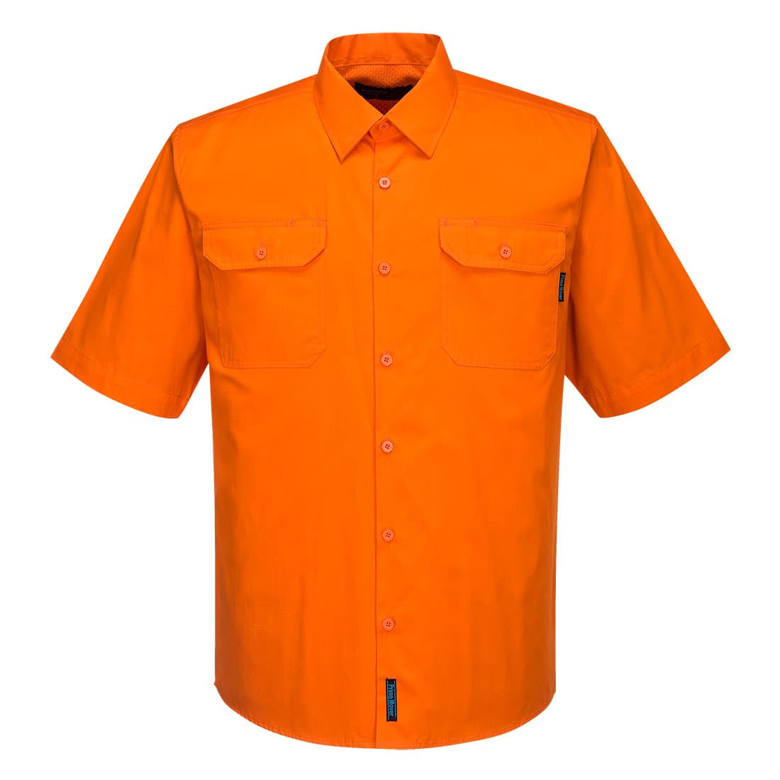 Portwest Hi-Vis Lightweight Short Sleeve Shirt (Orange)