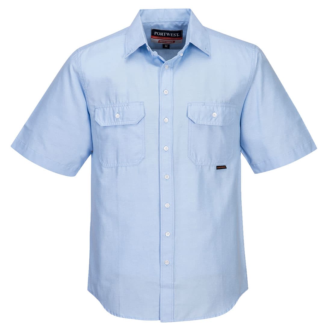 Portwest Adelaide Shirt, Short Sleeve, Light Weight (Blue)