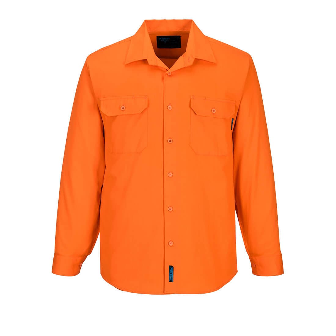 Portwest Hi-Vis Regular Weight Long Sleeve Shirt (Orange)