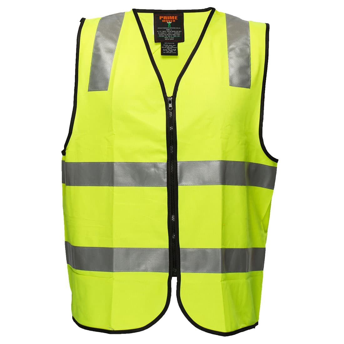 Portwest Hi-Vis Zipped Vest  (Yellow)