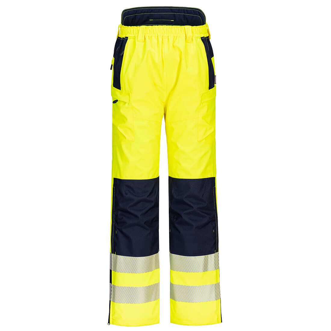 Portwest PW3 Hi-Vis Extreme Rain Pants (Yellow/Navy)