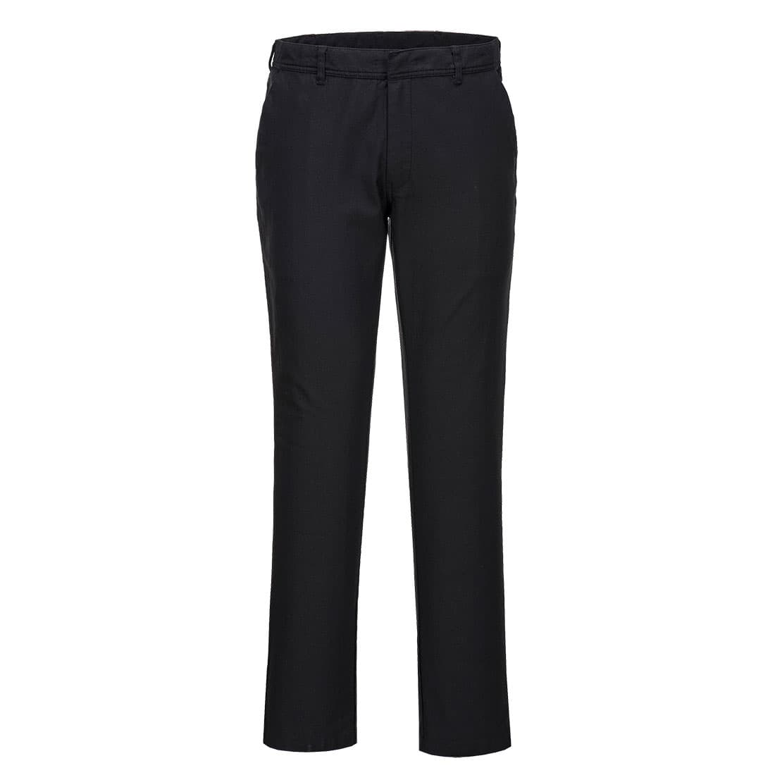 Portwest Stretch Slim Chino Pants (Black)