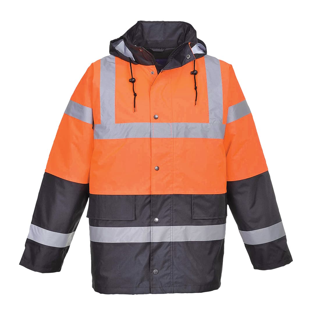 Portwest Hi-Vis Contrast Winter Traffic Jacket  (Orange)