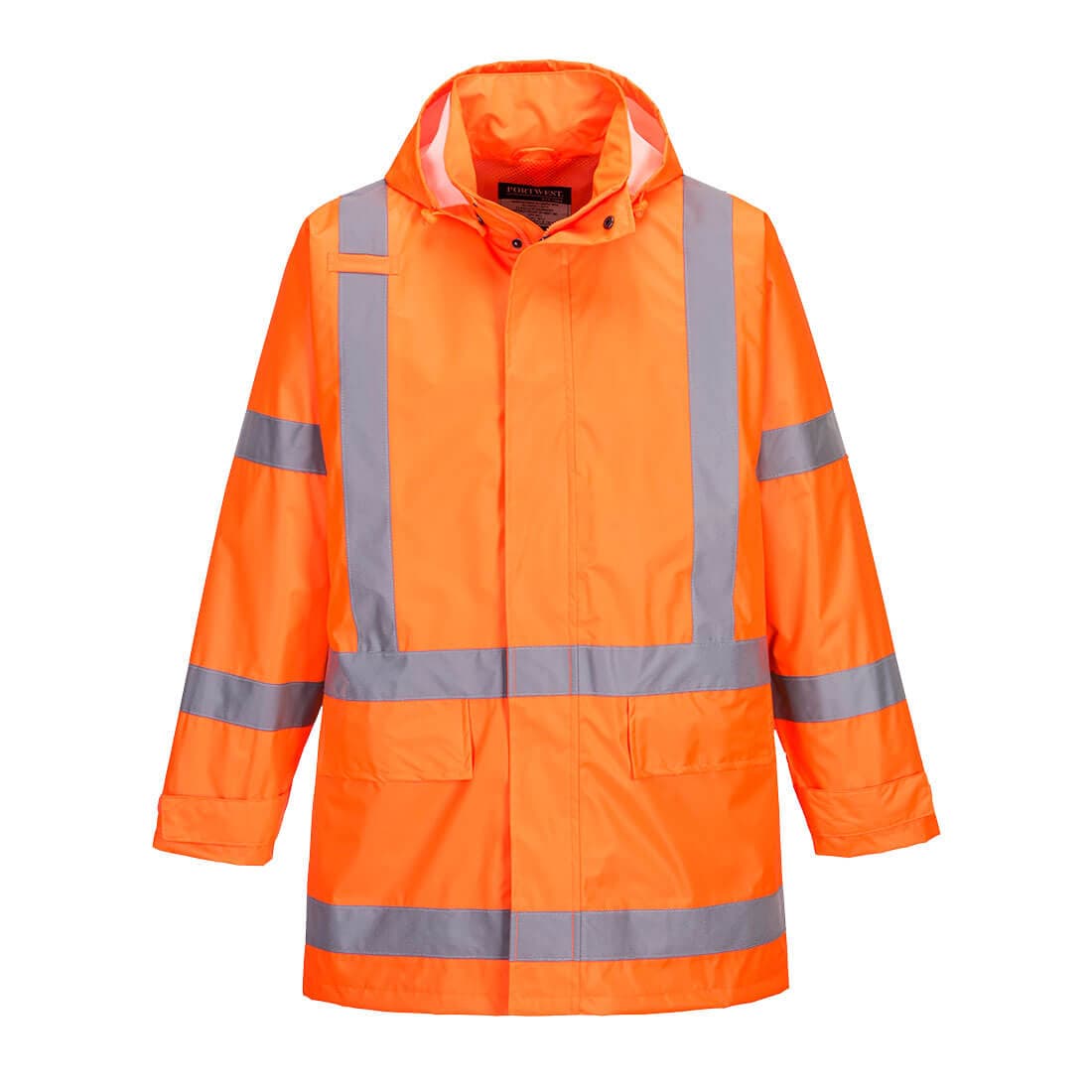 Portwest TTMC-W17 X-Back Rain Traffic Jacket (Orange)