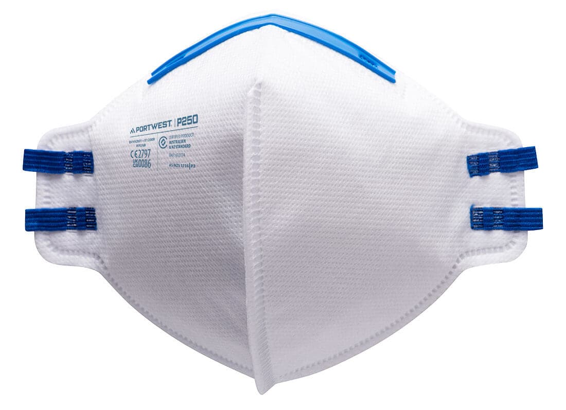 Portwest FFP2 Dust Mist Fold Flat Respirator (Pk20)