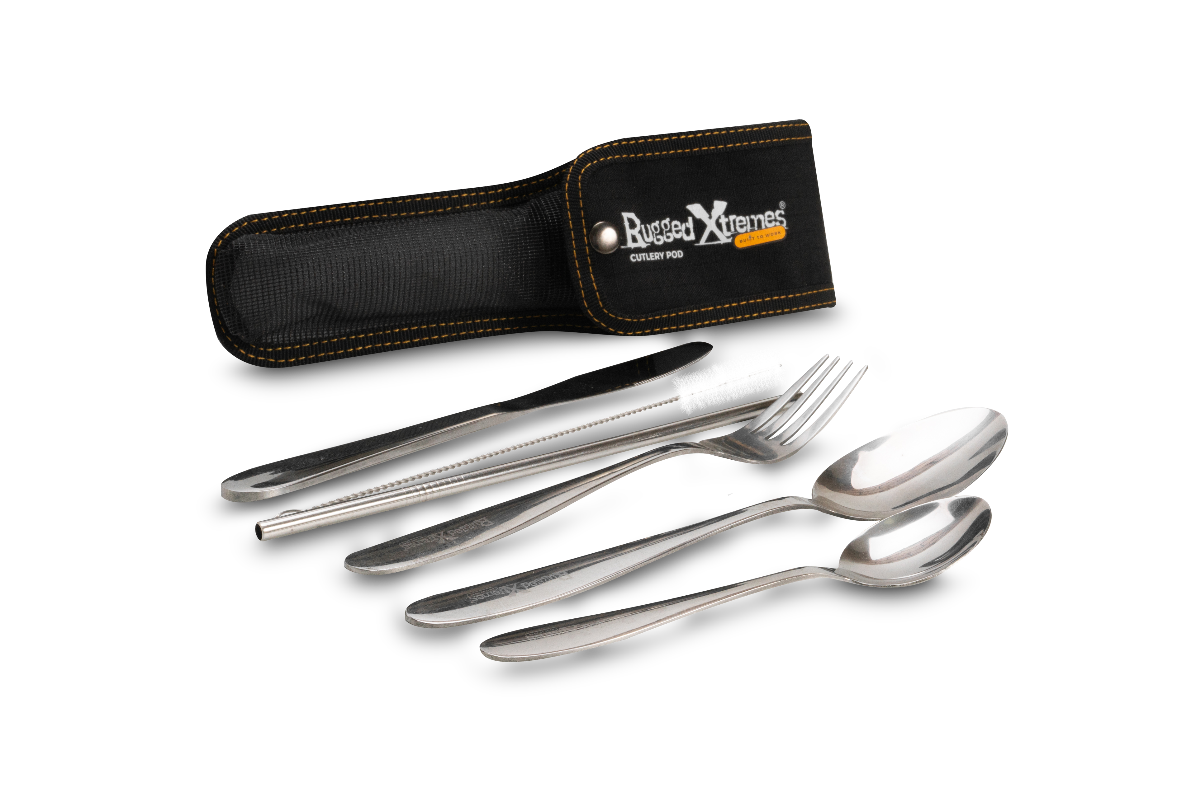 Rugged Xtremes Pod Connect Stainless Steel Cutlery Kit 7Pce_3