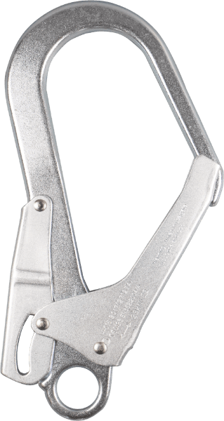 Skylotec FS 90 ST 23kN Steel Double Action Scaffold HookWith Captive Eye,60mm Gate_0