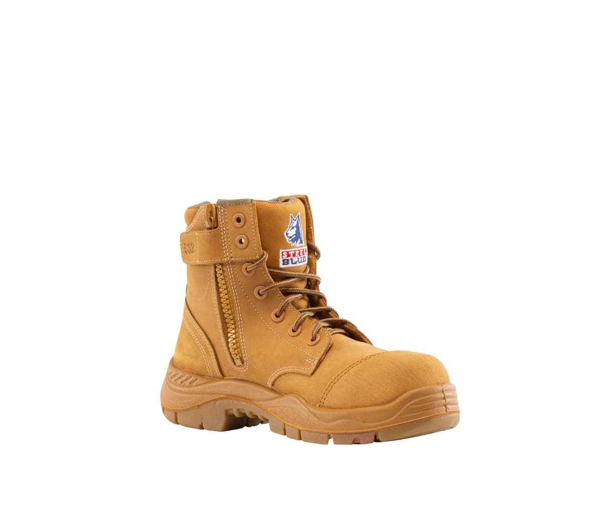 Steel Blue Argyle WHEAT Zip Composite Toe Scuff Cap Safety Boot - Size 9_0