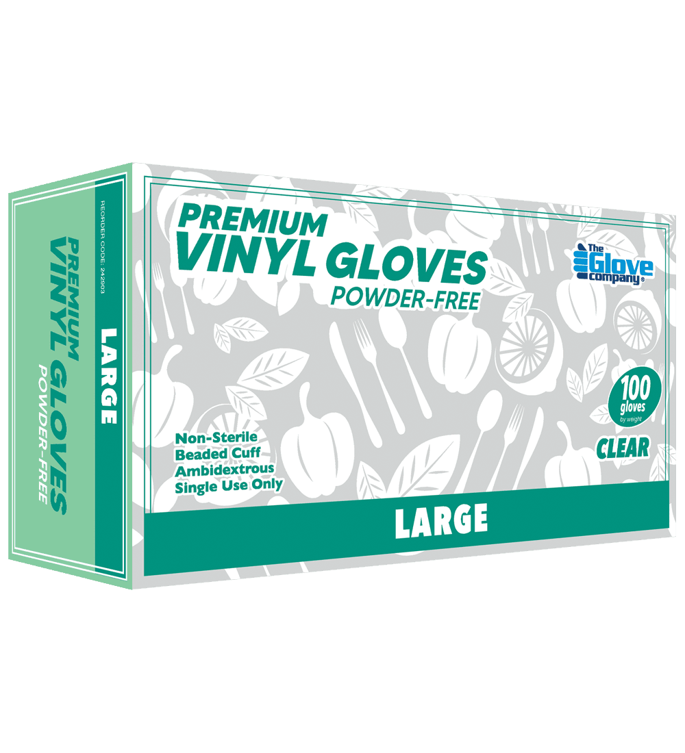 TGC Clear Premium Vinyl Gloves Powder-Free Disposable Gloves (Box of 100)_0