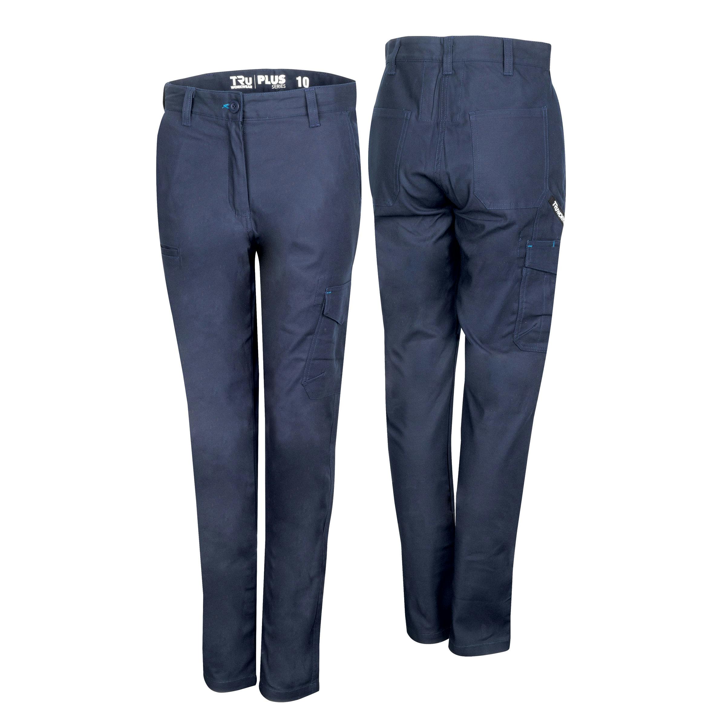 TRu Workwear Women'S Trousers Cargo 240 gsm 98/2 Cotton Stretch_2
