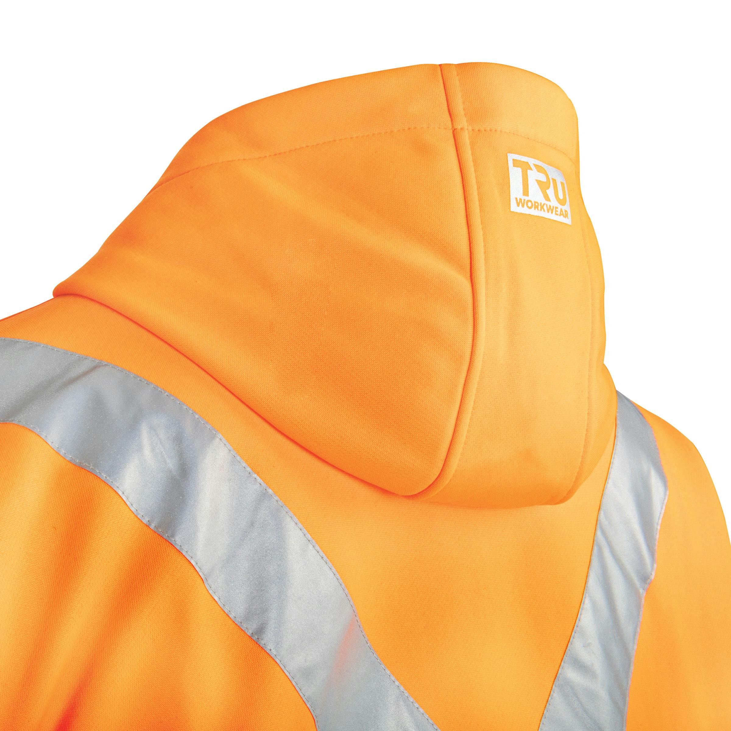 TRu Workwear Hoodie Polyester Fleece Water Repellent With Tru Reflective Tape X Back_4