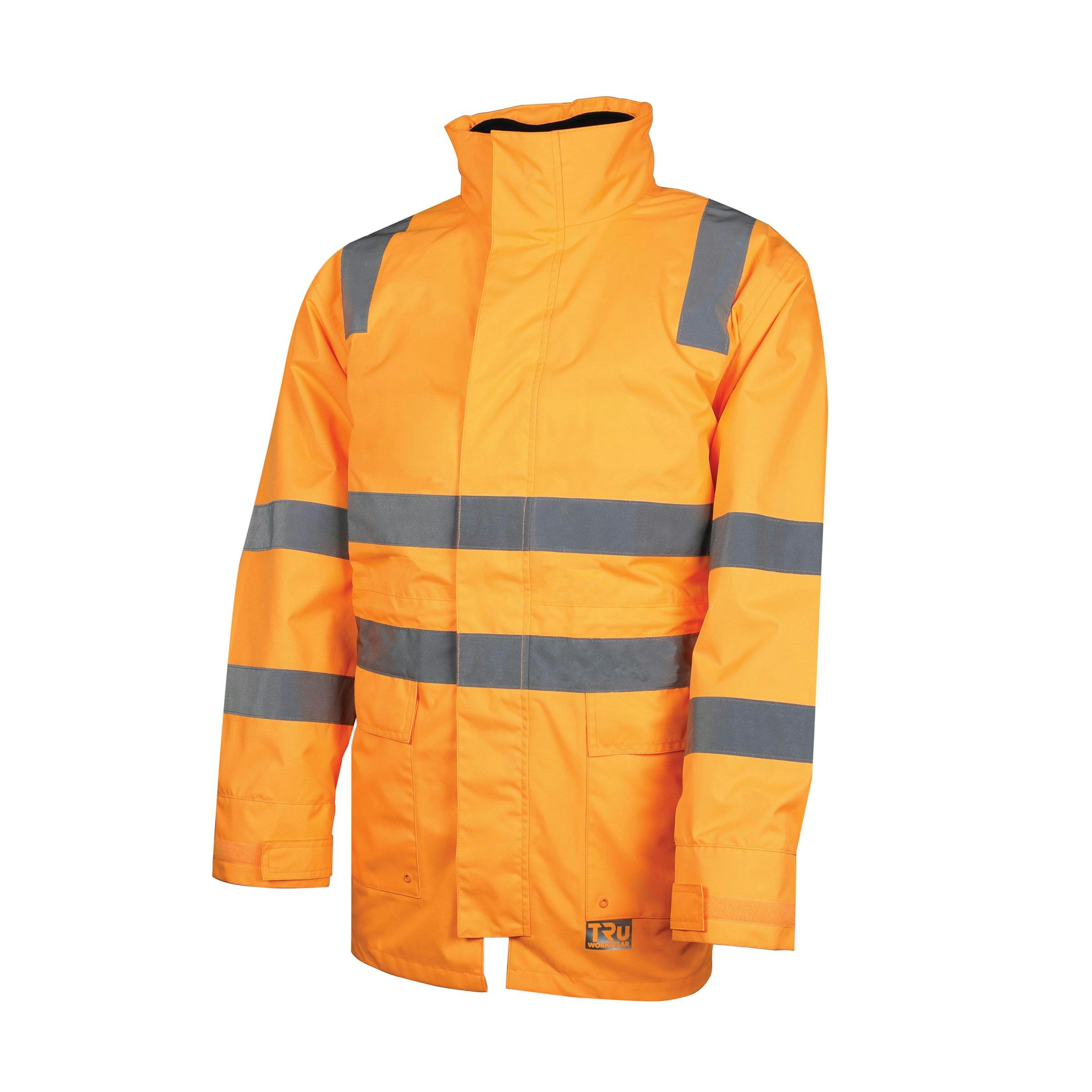 TRu Workwear Jacket 4 In 1 With Vest Poly Oxford With  Reflective Tape To T4 Pattern (Vic Rail)_1