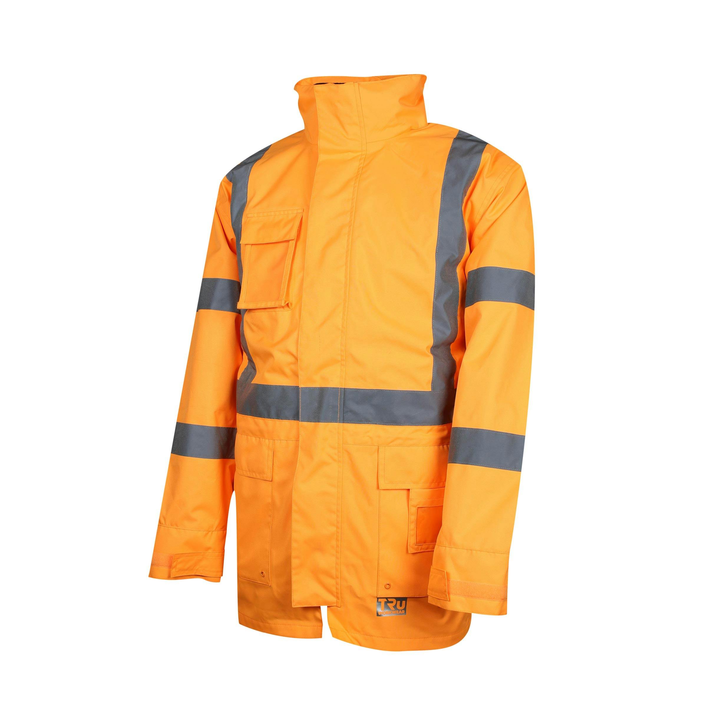 TRu Workwear Jacket 4 In 1 With Vest Poly Oxford With  Reflective Tape To T5 Pattern (X Back)_1