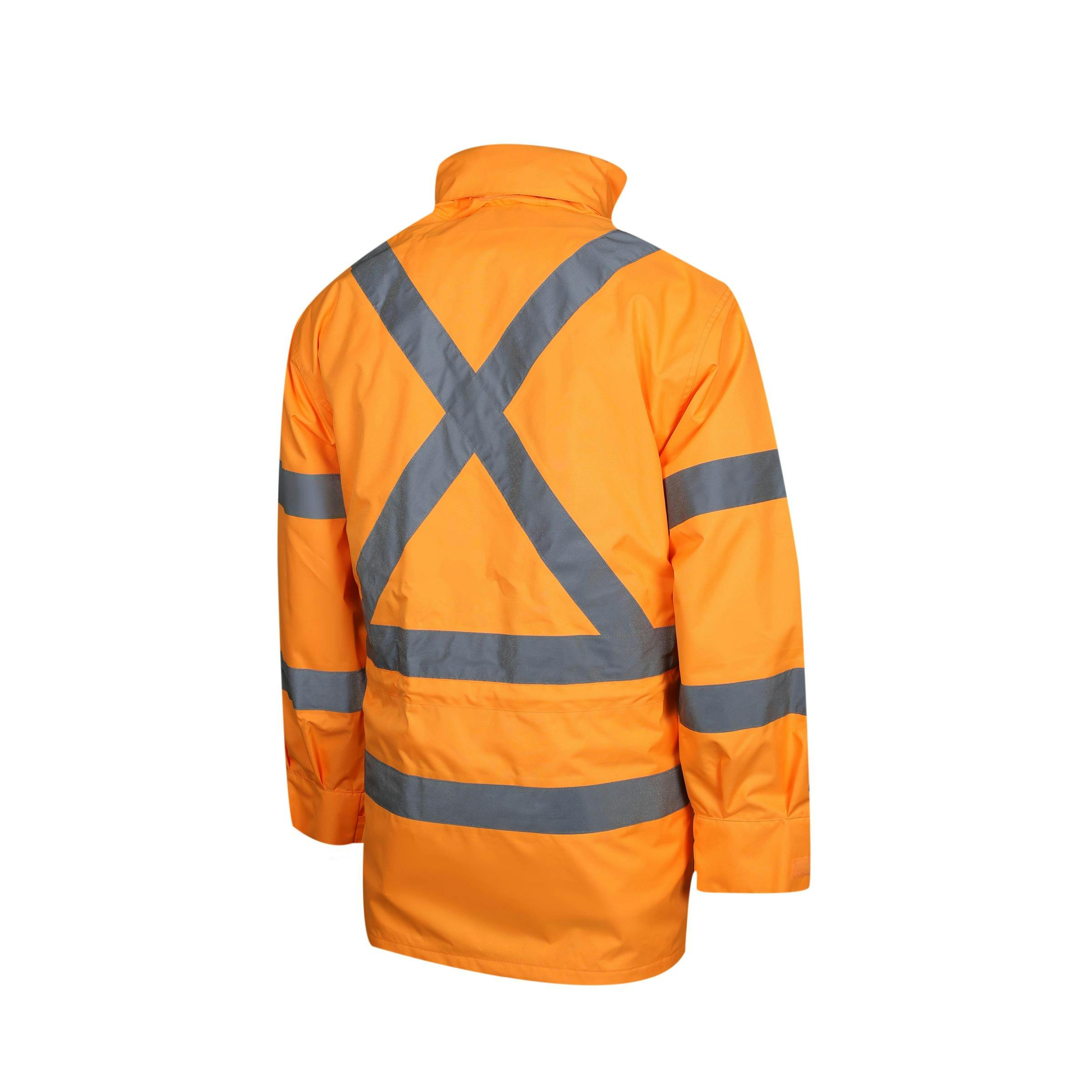 TRu Workwear Jacket 4 In 1 With Vest Poly Oxford With  Reflective Tape To T5 Pattern (X Back)_3