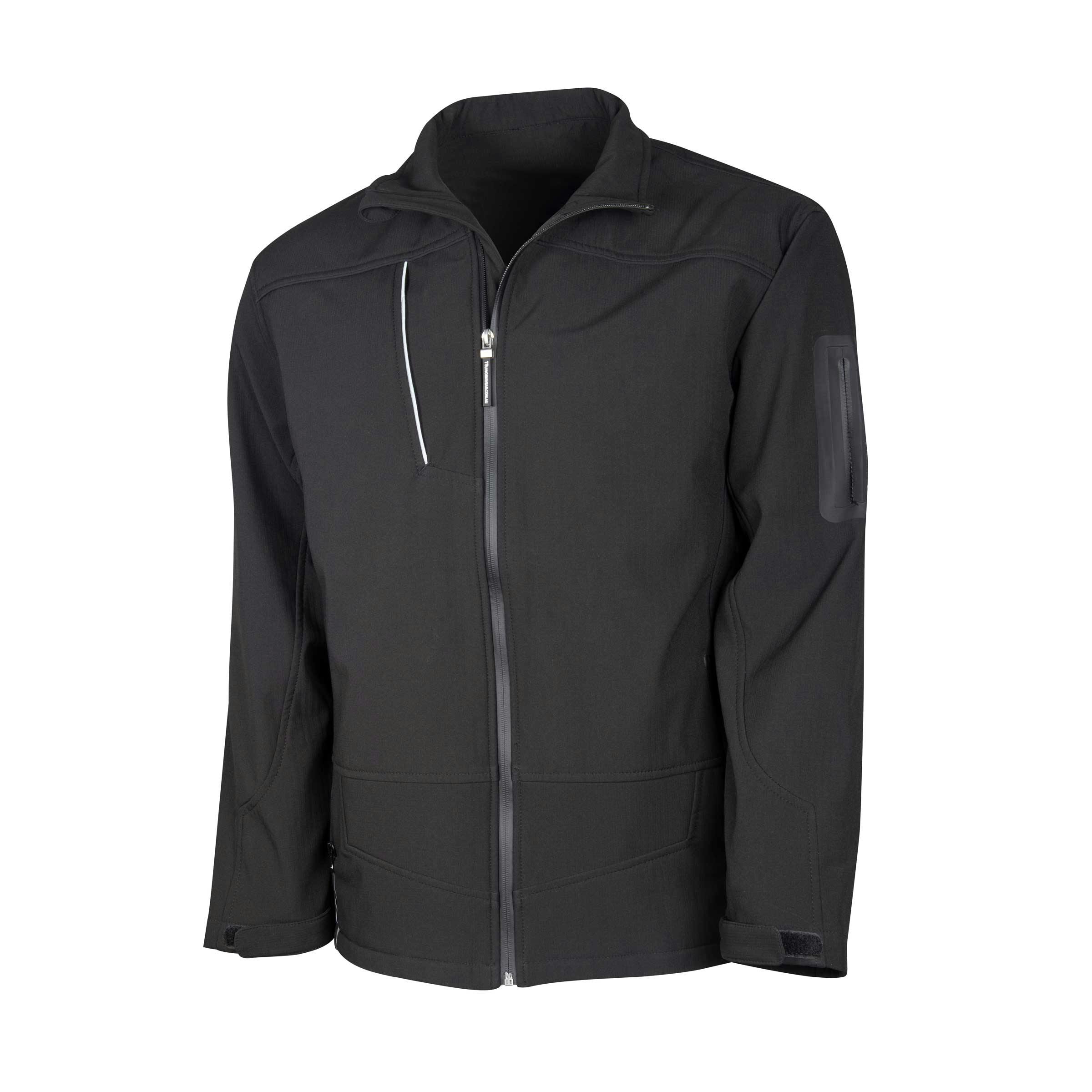 TRu Workwear Soft Shell Jacket 2 Tone 94% Polyester, 6% Spandex Laminated With Fleece, Tpu Membrane, 305gsm With Piping