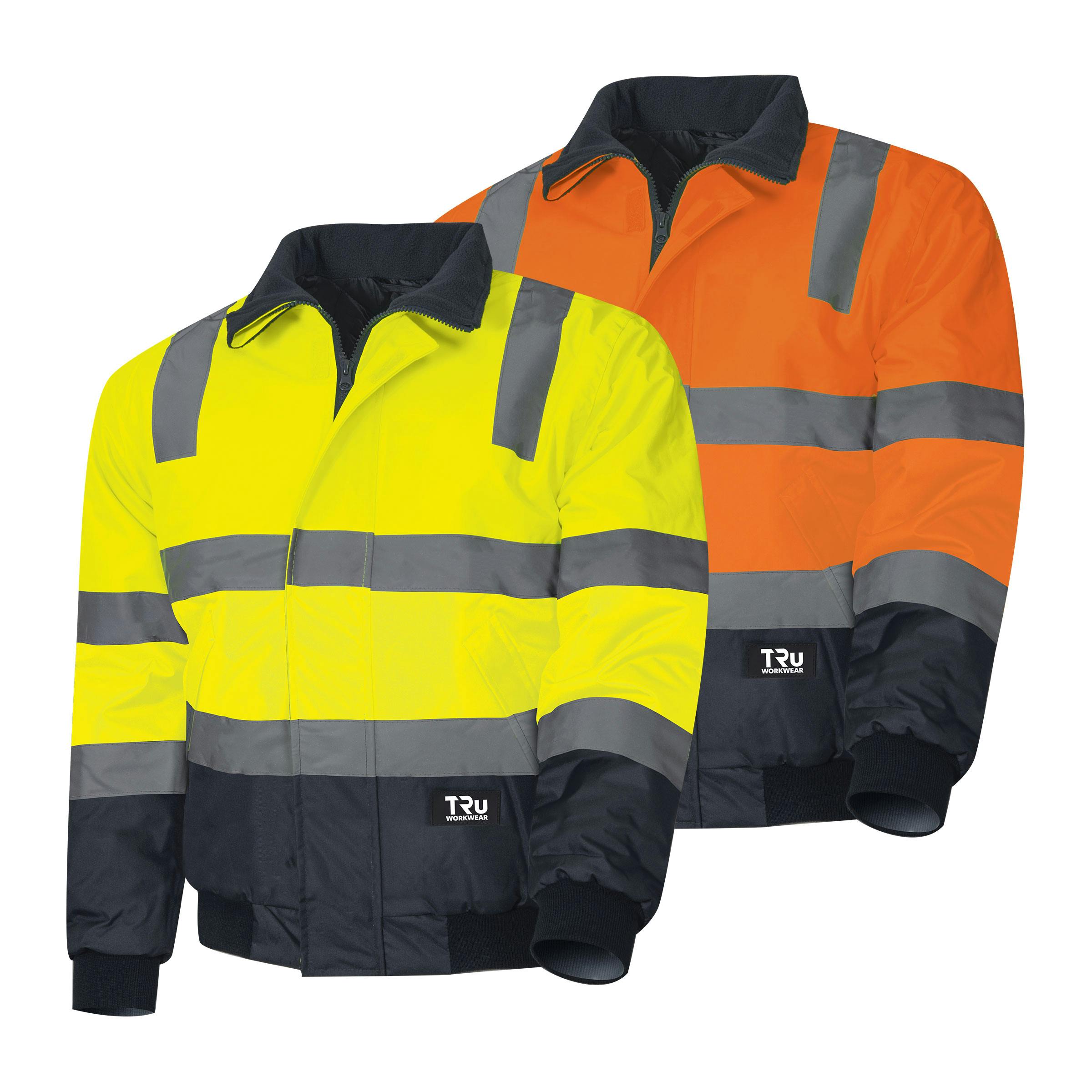 TRu Workwear Pilot Jacket 2 Tone Polyester Oxford With Tru Reflective Tape