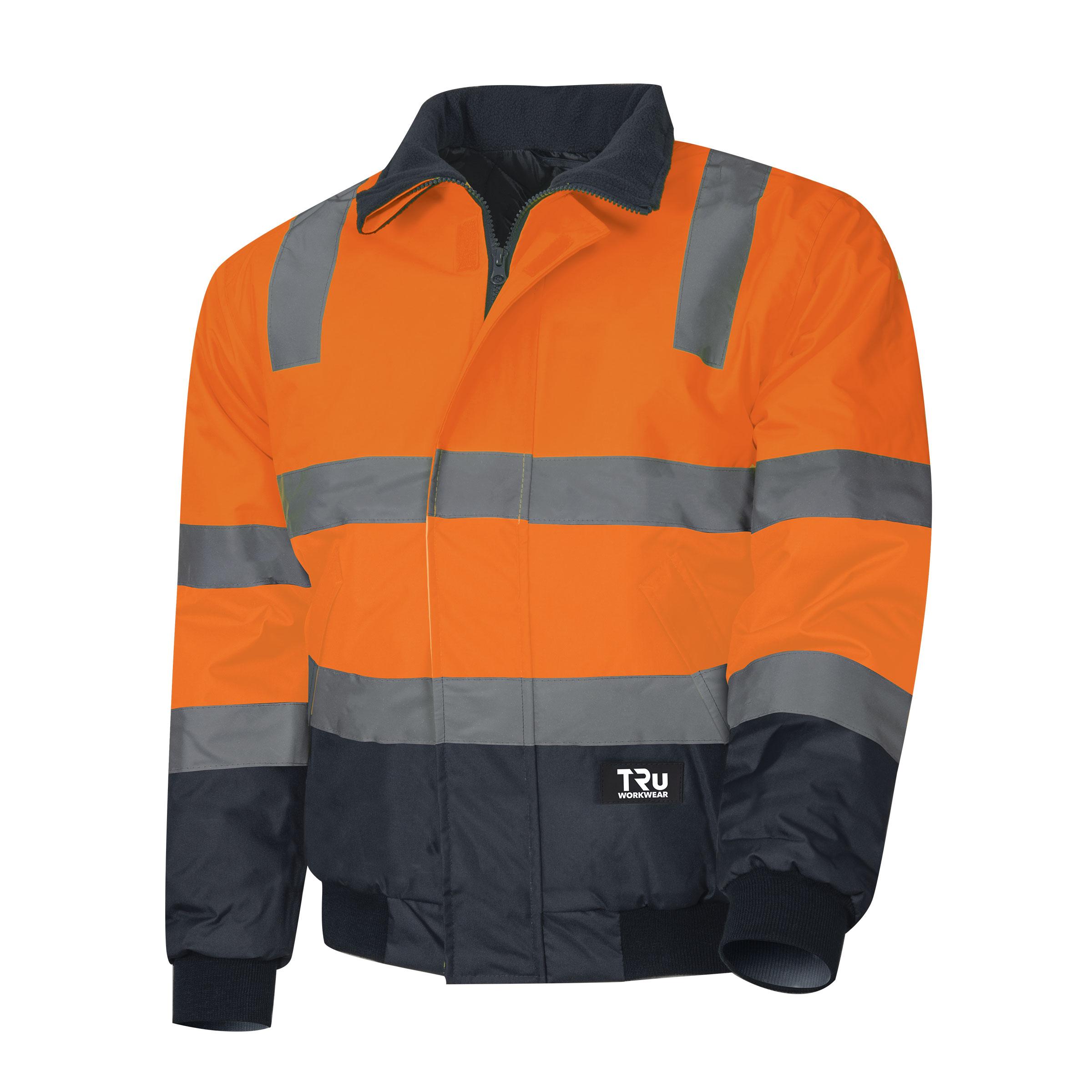 TRu Workwear Pilot Jacket 2 Tone Polyester Oxford With Tru Reflective Tape_2