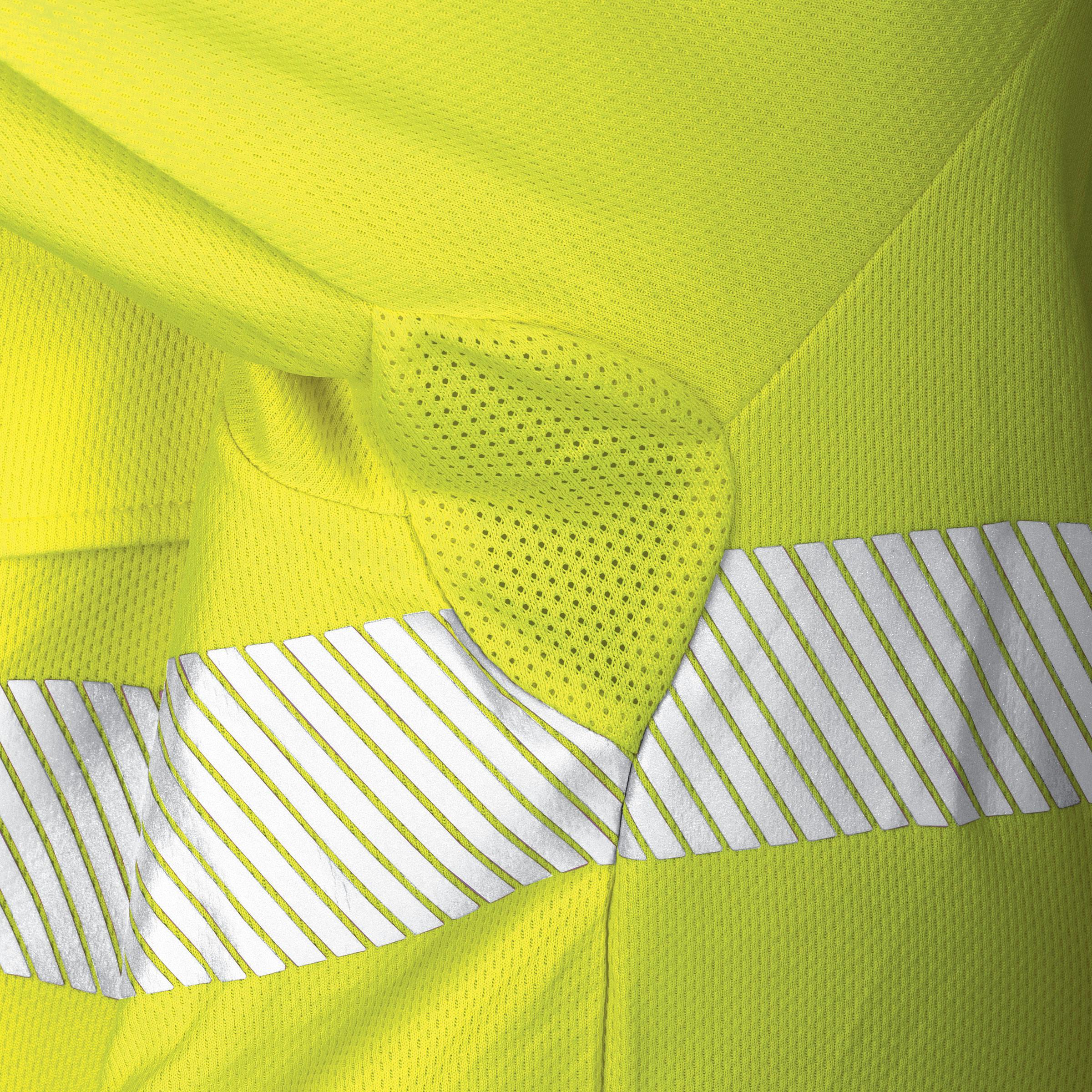 TRu Workwear Polo 175gsm Recycled Polyester Anti- Microbial Micromesh L/S Two Tone With Segmented Reflective Tape_9